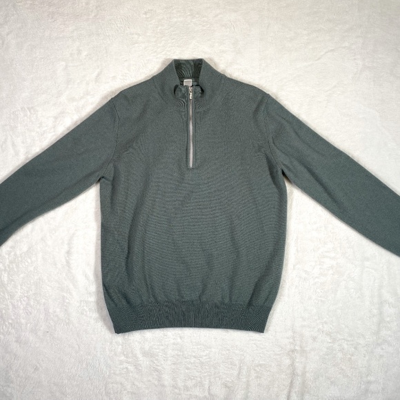 Eleventy Cashmere Quarter Zip Pullover - Picture 4 of 13